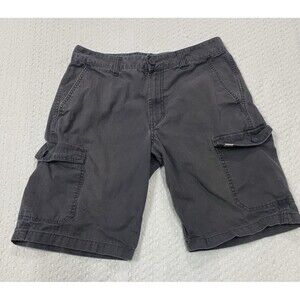 Vans Flat Front Gray Cargo Shorts Men's Size 32